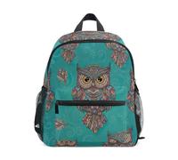 RPLIFE Sac à dos pour enfant motif hibou mandala pour garçons et filles, Mandala Chouette, Medium, Sacs à dos cool imprimé football