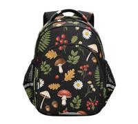 RPLIFE Sac à dos pour enfants, champignons des bois, sac à dos pour école primaire, Champignons des bois, 17 Inch, Classique
