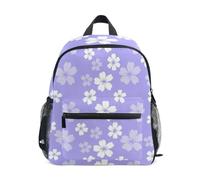 RPLIFE Sac à dos pour filles et garçons, jolies fleurs violettes pour enfants, Fleurs mignonnes violettes, Small, Sacs à dos cool imprimé football