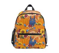 RPLIFE Sac à dos pour tout-petits filles garçons, épouvantail chapeau de paille sac d'école pour enfants, Chapeau de paille épouvantail, Medium, Sacs à dos cool imprimé football