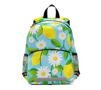RPLIFE Sac à dos pour tout-petits filles garçons, marguerites blanches, citrons jaunes, sacs à dos pour la maternelle, petits sacs à dos pour enfants
