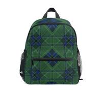 RPLIFE Sac à dos pour tout-petits filles garçons, sac à dos classique tartan vert pour petit enfant, Tartan classique vert, Medium, Sacs à dos cool imprimé football