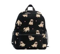 RPLIFE Sac à dos pour tout-petits garçons et filles, sac à dos d'école mignon carlin brun clair pour enfants, Carlins bronzés mignons, Small, Sacs à dos cool imprimé football