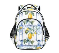 RPLIFE Sac à dos robuste de 38,1 cm pour enfants, style italien sicilien, citrons