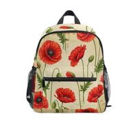 RPLIFE Sac à dos vintage pour enfant Motif coquelicots rouges, Coquelicots rouges vintage, Small, Sacs à dos cool imprimé football
