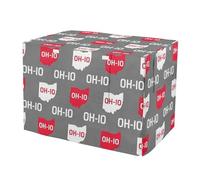 RPLIFE State Ohio Housse de cage pour chien Gris Taille universelle Housse de cage pour animaux domestiques d'intérieur Taille S