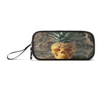 RPLIFE Suspicious Cats Basic Trousse à crayons multi-compartiments Longue trousse, Crâne d'ananas créatif, One size, Style artistique