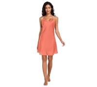 RPLIFE Tomato Chemise de nuit sans manches à bretelles spaghetti pour femme, taille S, Tomate, XL