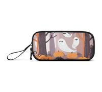 RPLIFE Trousse à crayons avec fermeture éclair Motif fantômes mignons