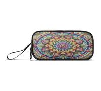 RPLIFE Trousse à crayons, grandes trousses, trousse pour fournitures scolaires, Mándala, Talla única, Style artistique