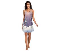 RPLIFE Winter Scene Old House Débardeur pour femme avec col en V et bretelles spaghetti réglables, Scène d'hiver vieille maison, XXL