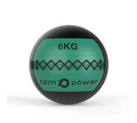 RPM Power Wall Ball - Médecine ball souple / médecine ball mural pour entraînement complet du corps et exercices de force (2 kg - 10 kg) (6 kg, vert)