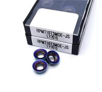 RPMT08T2 RPMW1003 RPMT10T3 RPMT1204 RPMT1606 NANO BLEU Insert De Fraisage En Carbure Cémenté Lame Tournage Métal CNC Plaquettes de Carbure CNC(10PCS RPMT10T3MOE LY7010)