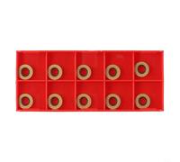 RPMW1003MO DP5320 Lot de 10 inserts de fraisage CNC pour acier, matériau carbure avec longue durée de vie, design à serrage par l'utilisateur pour systèmes SRDPN SRAPR EMR 5R