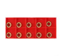 RPMW1003MO DP5320 Lot de 10 inserts de fraisage ronds en carbure pour acier, indexable pour porte-outils CNC, compatible avec supports SRDPN/SRAPR/EMR 5R