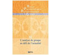Rppg 86 - L'analyse De Groupe Au Défi De L'actualité Et De L'incertitude Du Monde