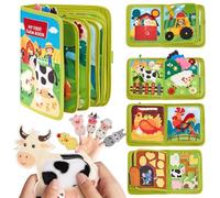 Rppiup Jouet Bebe 1 an Busy Board Montessori âge 1 an, 20 en 1 Quiet Book Jouet Enfant 1 2 3 Ans, Livre Tissu Bébé Eveil, Livres Occupés pour Tout-Petits, Jouet Sensoriel pour Garçon et Fille