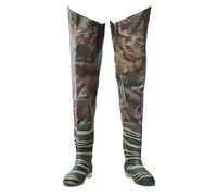 RPXHZLKTM Cuissardes de Chasse Wader de pêche Camouflage 80 cm, Waders imperméables légers conçus for Durer, for la Chasse dans Les Marais et Les Lacs(5.5)