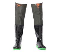 RPXHZLKTM Cuissardes de Chasse Wader de pêche en PVC à 2 Plis, Semelle Oxford épaisse imperméable for Homme, for l'agriculture et Le Jardinage(4.5)