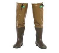 RPXHZLKTM Cuissardes de Chasse Wader de pêche en PVC imperméable, Confortable for Homme, conçu for Durer, for Les ruisseaux et l'agriculture(Brown,5.5)
