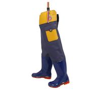 RPXHZLKTM Cuissardes de Chasse Wader de pêche léger, PVC 2 Plis Nylon sans Fuite, for la Chasse, Les Marais et l'agriculture(9)