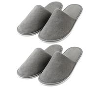 RQcMid Lot de 2 paires de pantoufles d'hôtel douces polyvalentes pour les voyages, les mariages et les zones de bien-être - Taille universelle