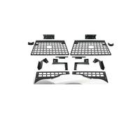 RQHTHTR Étagère Arrière Rétractable Organisateur Coffre Modulaire avec Filet Chargement Porte-Bagages Et Gain Place pour Jeep pour Wrangler JK 2 Portes 2007-2017 Cache Bagages(Side and 2 Boxes)