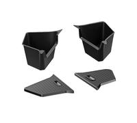 RQHTHTR Étagère Arrière Rétractable Organisateur De Coffre Latéral pour Tesla pour Model Y pour Juniper 2025 Tapis en TPE Floqué Anti-salissures Cache Bagages(Type 4)