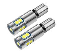 RQHTHTR Voiture Feux Arrières 2 Pièces Pour Benz Pour CLK C208 A208 W210 S210 LED Feu De Dégagement Blub Feu De Stationnement Sans Erreur H6W BAX9S 64132(Blanc)