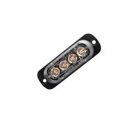 RQHTHTR Voiture Feux Arrières 4 X Voiture Clignotant Lumière Flash Balise Camion Lumière Stroboscopique 12 V 24 V LED D'urgence(Bleu)