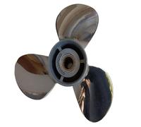 RQIVOTLEN Hélice en Acier Inoxydable Compatible avec Moteur Hors-Bord H Hidea Yama 2 Temps 40-55HP, 4 60HP 14 Pouces 11 1/8 * 14-F