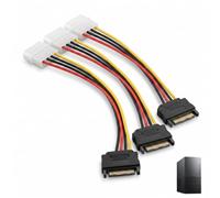Rqkagf 3 Pièces Câbles d’Alimentation Molex vers SATA 15 cm, Adaptateur Broches LP4 vers SATA pour Disque Dur HDD SSD Lecteur DVD PC, Cordon Interne pour Alimentation Ordinateur et Mise à Niveau