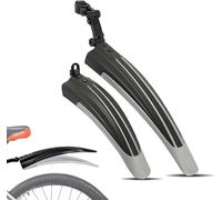 RQLCS Garde Boue de Vélo Set pour BMC Roadmachine 2016, Vant & Arrière Vélo Réglable Contre la Boue et Les éclaboussures Accessoires,C-Black-Grey