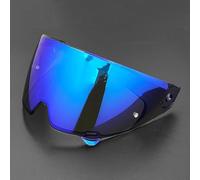 RQLCS Visiere Casque Moto pour RUROC Atlas 3.0 4.0ful, Remplacement de Visière Lentille Casque Bouclier Vent Multicolore Résistant aux Rayures,Normal-D Blue Plating