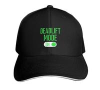 RQLNBOBZ Casquette de Baseball Deadlift Mode on Green Text Party Hat Chapeau de Golf véritable Noir Femmes Plage Mode Hommes