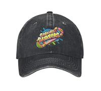 RQLNBOBZ Casquette de Baseball Subway Surfers Team Game Unisexe en Denim Vieilli Vintage pour entraînements en Plein air, Couvre-Chef Souple et Non structuré