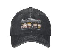 RQLNBOBZ Casquette de Baseball Vintage Park of Thrones South-Parks Unisexe en Jean Vieilli, Couvre-Chef pour entraînements en Plein air, Non structuré, Doux