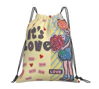 RQLNBOBZ C'est l'amour ma fille Sacs à dos Mode Portable Sacs à cordon Divers Sac Sacs à livres Pour Voyage École