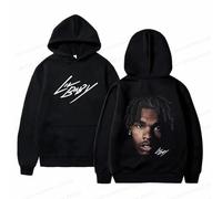 RQLNBOBZ Rappeur Hip-hop Lil Baby pour Hommes et Femmes Manteaux surdimensionnés pour Enfants vêtements pour Femmes Album de Musique survêtement à Manches Longues
