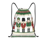 RQLNBOBZ Sacs à cordon de serrage Joyeux Noël Casse-Noisette Sac à dos de sport portable Sac à dos de rangement pour poupée Soldat Casse-Noisette