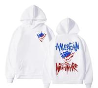 RQLNBOBZ Sweat à Capuche avec Logo American Nightmare de Cody Rhodes pour Homme Style Hip-hop Vintage décontracté Manches Longues Collection Automne/Hiver