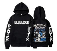 RQLNBOBZ Sweat à Capuche imprimé Anime Blue Lock Isagi Yoichi pour Homme et Femme Style Manga Streetwear Harajuku