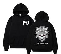 RQLNBOBZ Sweat à Capuche imprimé tête de Mort Forward Observations Group pour Homme et Femme Polaire surdimensionnée Style décontracté Streetwear