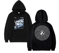 RQLNBOBZ Sweat à Capuche Linkin Park from Zero World Tour pour Homme et Femme Motif Graphique Tendance Manches Longues Polaire Ample