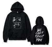 RQLNBOBZ Sweat à Capuche Motif Rappeur Future&Metro Boomin We Don't Trust You pour Homme et Femme en Automne/Hiver Pull en Pur Coton