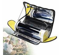 RQLSSSLMXJ Four Solaire Portable conçu pour la Cuisine en Plein air, réchaud de Camping d'une capacité de 4,5 L, cuiseur Pliable en Acier Inoxydable pour la Survie en Voyage.