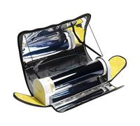 RQLSSSLMXJ Réchaud Solaire de Camping avec Four extérieur intégré, Barbecue Portable, Grande capacité (4,5 L), en Acier Inoxydable de qualité Alimentaire, pour 4 à 5 Personnes.