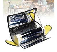 RQLSSSLMXJ Réchaud Solaire de Camping avec Four extérieur Portable, équipement de Cuisson Barbecue Pliable, cuiseur en Acier Inoxydable d'une capacité de 4,5 L pour Les fêtes de Famille