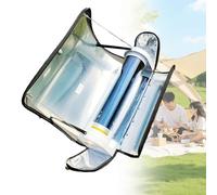 RQLSSSLMXJ Réchaud Solaire de Camping extérieur avec Barbecue Portable, Structure de Four Pliable, équipement de Cuisson Solaire en Acier Inoxydable de 4,5 L