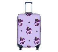 RQMPHUGNCF Blueberry Cake Valise Housse de protection pour bagages Matériau haute élasticité pour voyageurs, Blanc, XL, blanc, XL